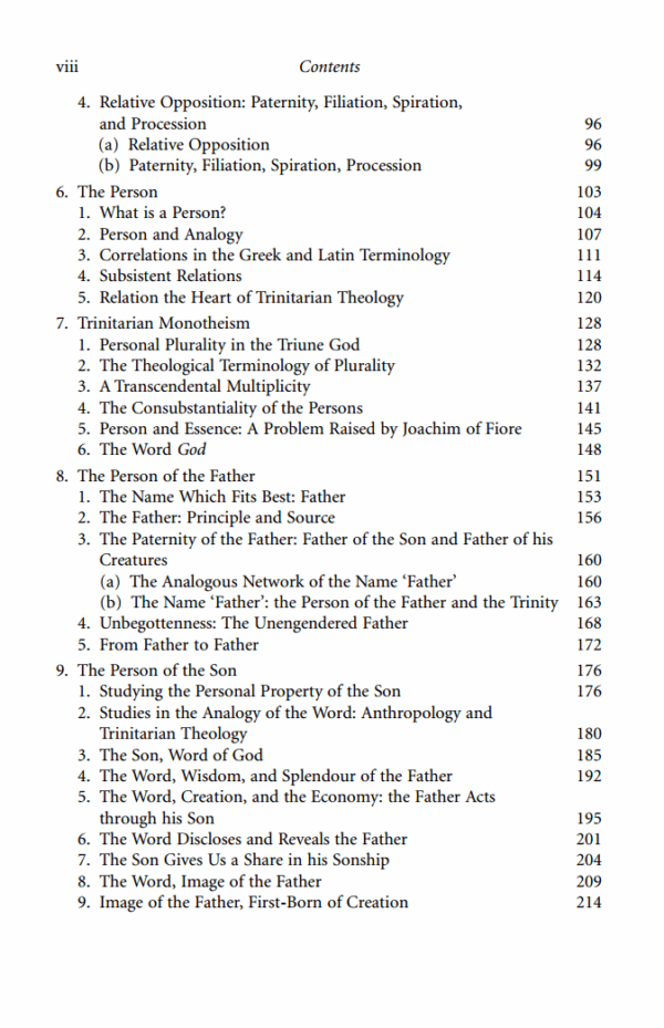 The Trinitarian Theology of St Thomas Aquinas | e-Book