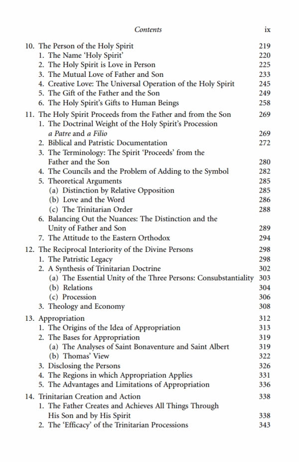 The Trinitarian Theology of St Thomas Aquinas | e-Book